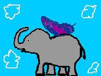 Baby Flying Elephant image